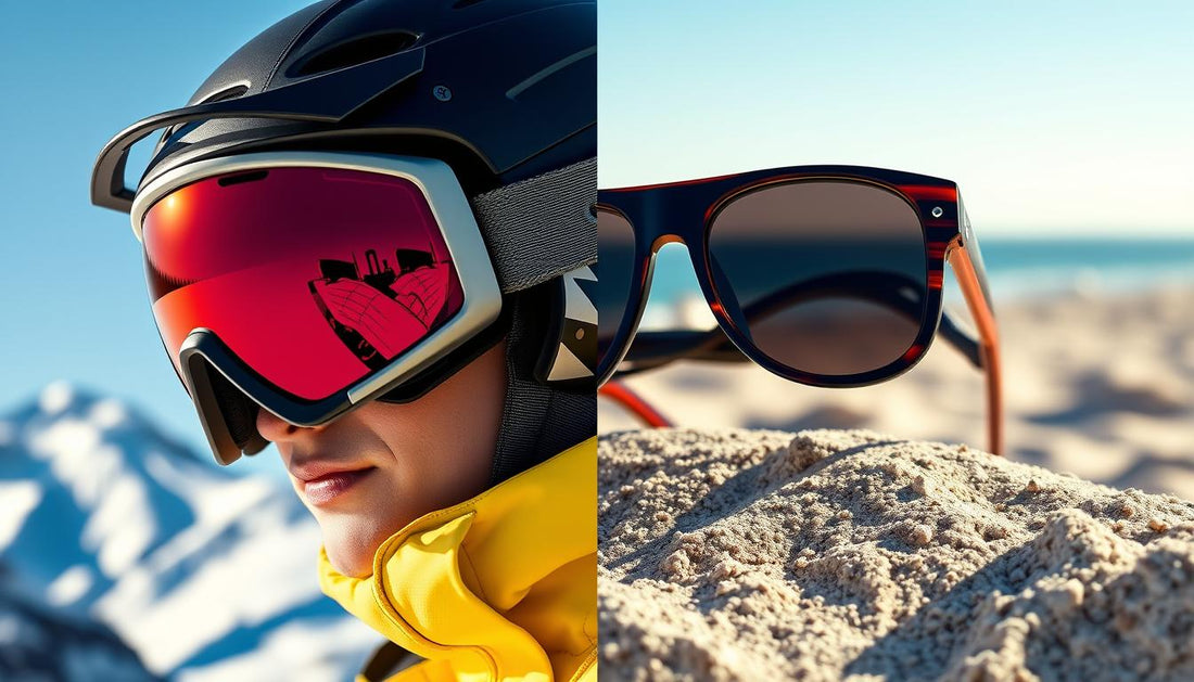 What is the difference between goggles and sunglasses?