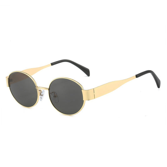 Retro Oval Sunglasses for Women Trendy Sun Glasses Classic Shades